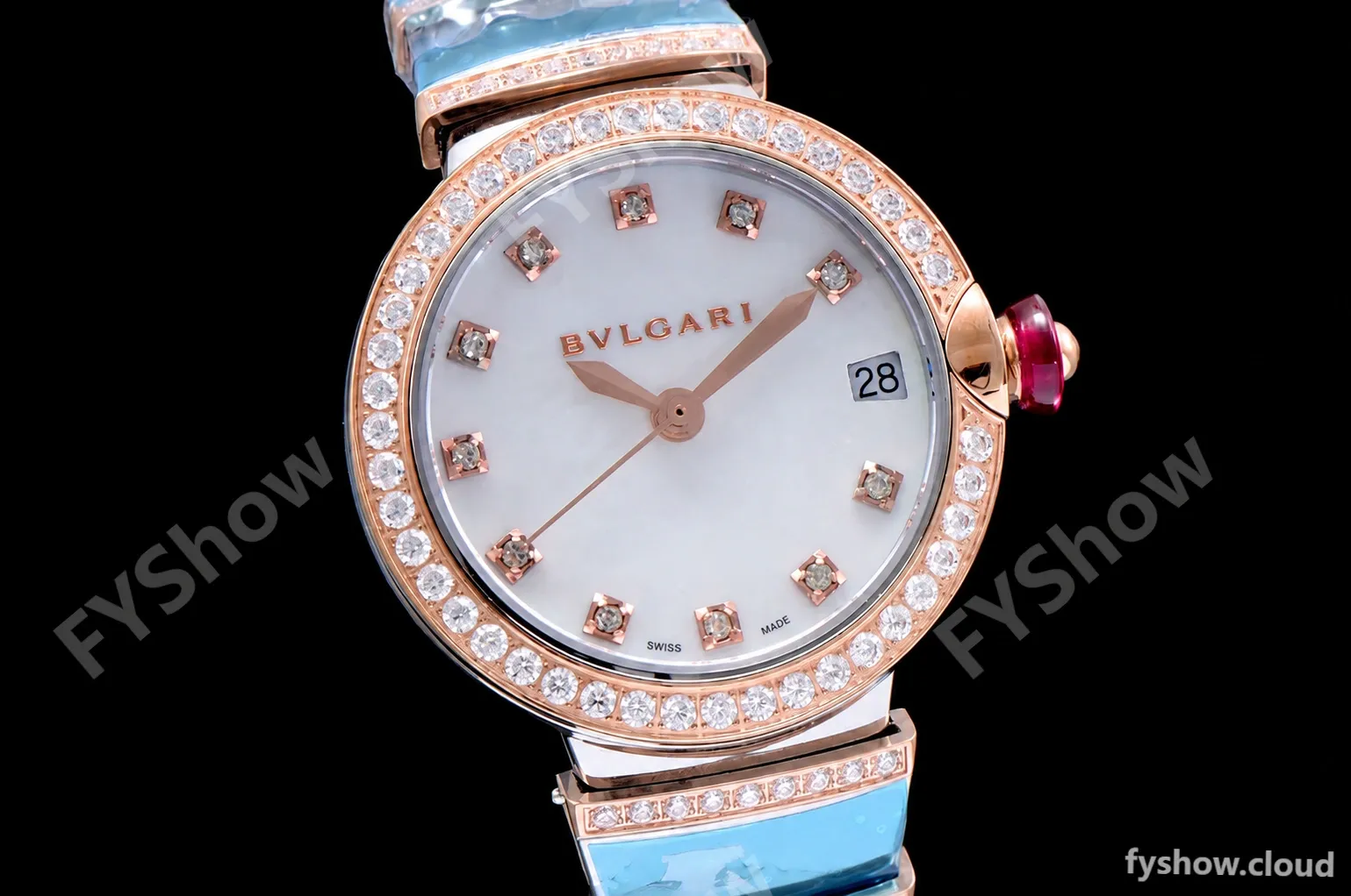 Bvlgari LVCEA Series Diamonds RG/RG TT Wht BVF Automatic/Quartz - Image 4