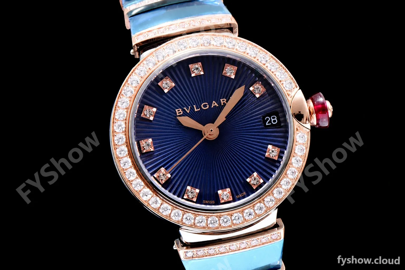 Bvlgari LVCEA Series Diamonds RG/RG TT Blu BVF Automatic/Quartz - Image 3