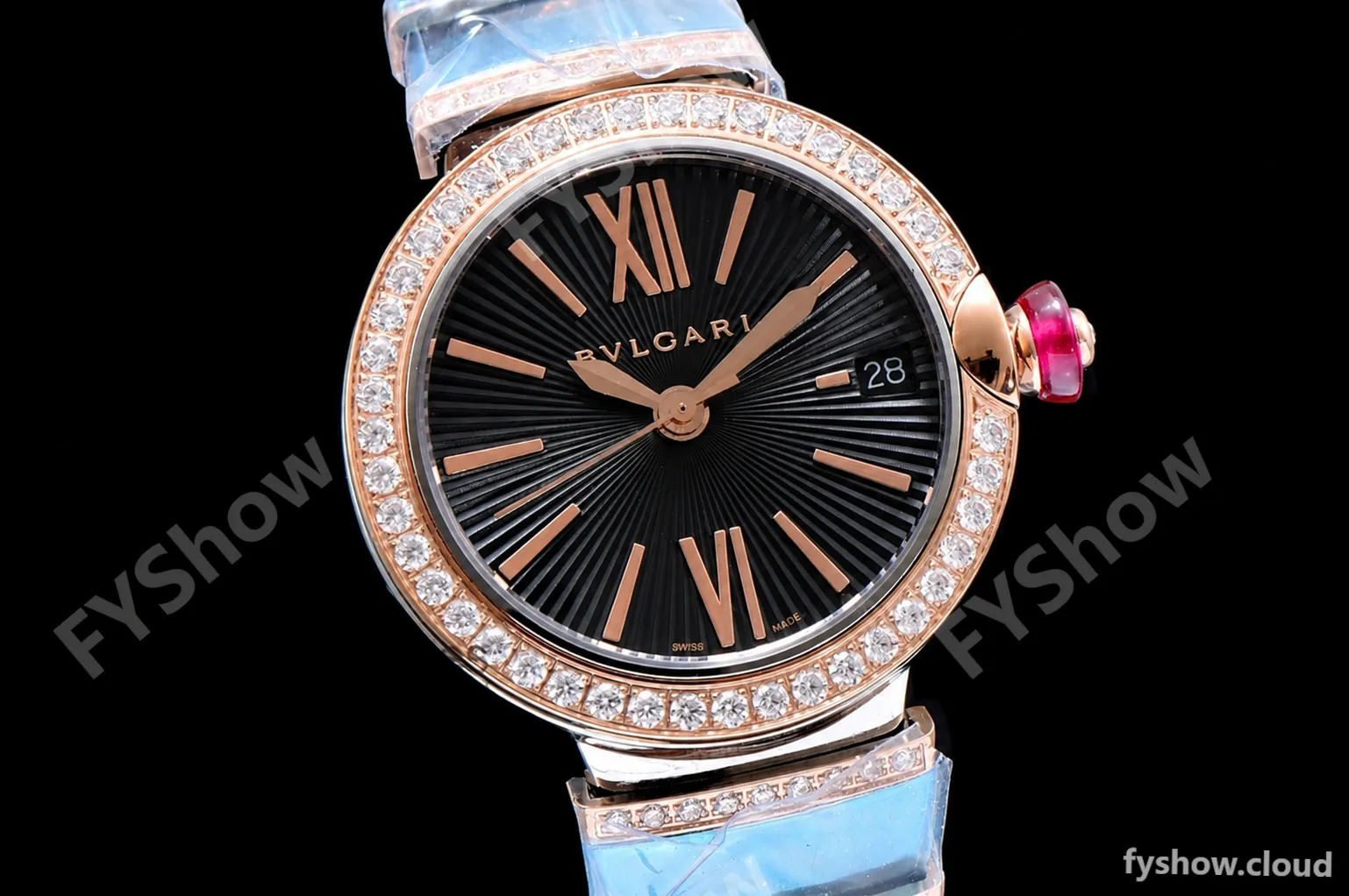 Bvlgari LVCEA Series Diamonds RG/RG TT Blk BVF Automatic/Quartz - Image 2