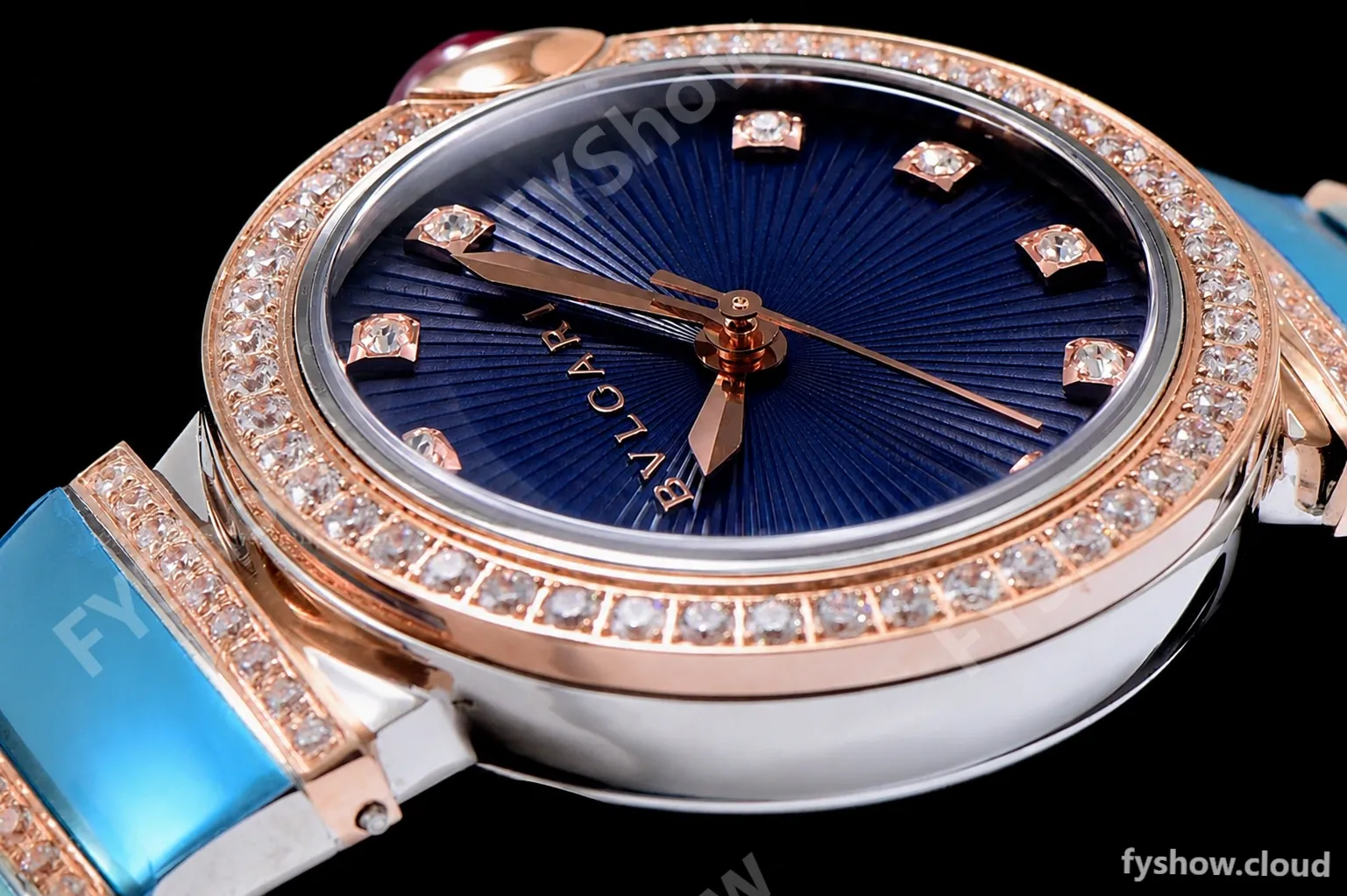 Bvlgari LVCEA Series Diamonds RG/RG TT Blu BVF Automatic/Quartz - Image 5