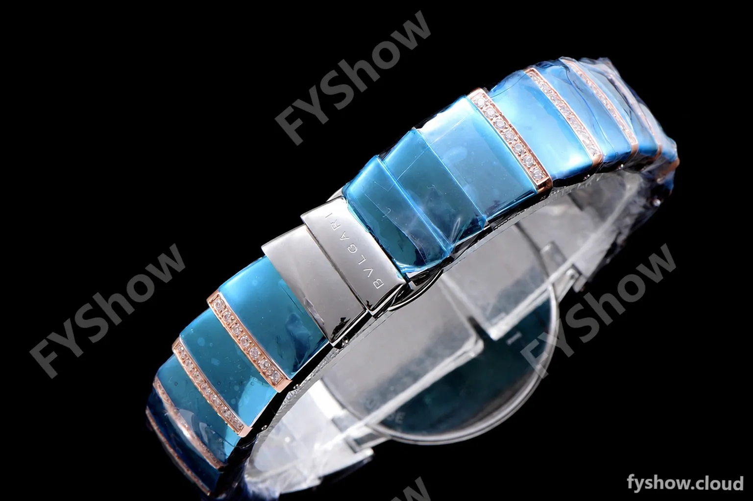 Bvlgari LVCEA Series Diamonds RG/RG TT Blk BVF Automatic/Quartz - Image 6