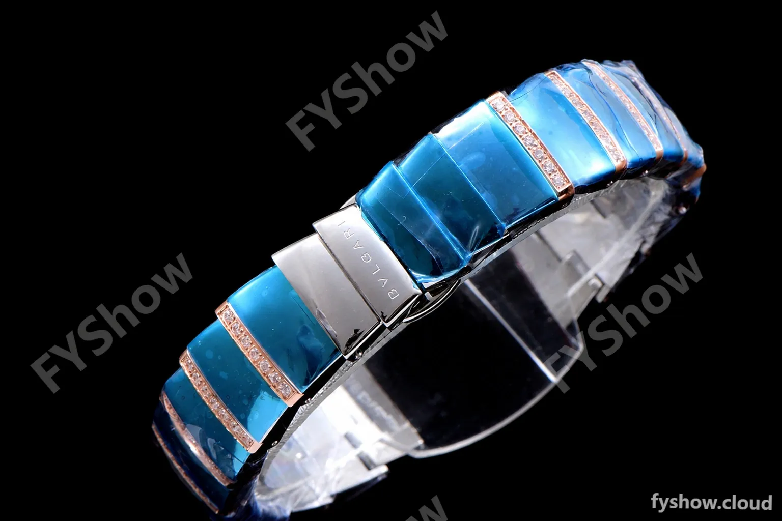 Bvlgari LVCEA Series Diamonds RG/RG TT Blk BVF Automatic/Quartz - Image 5