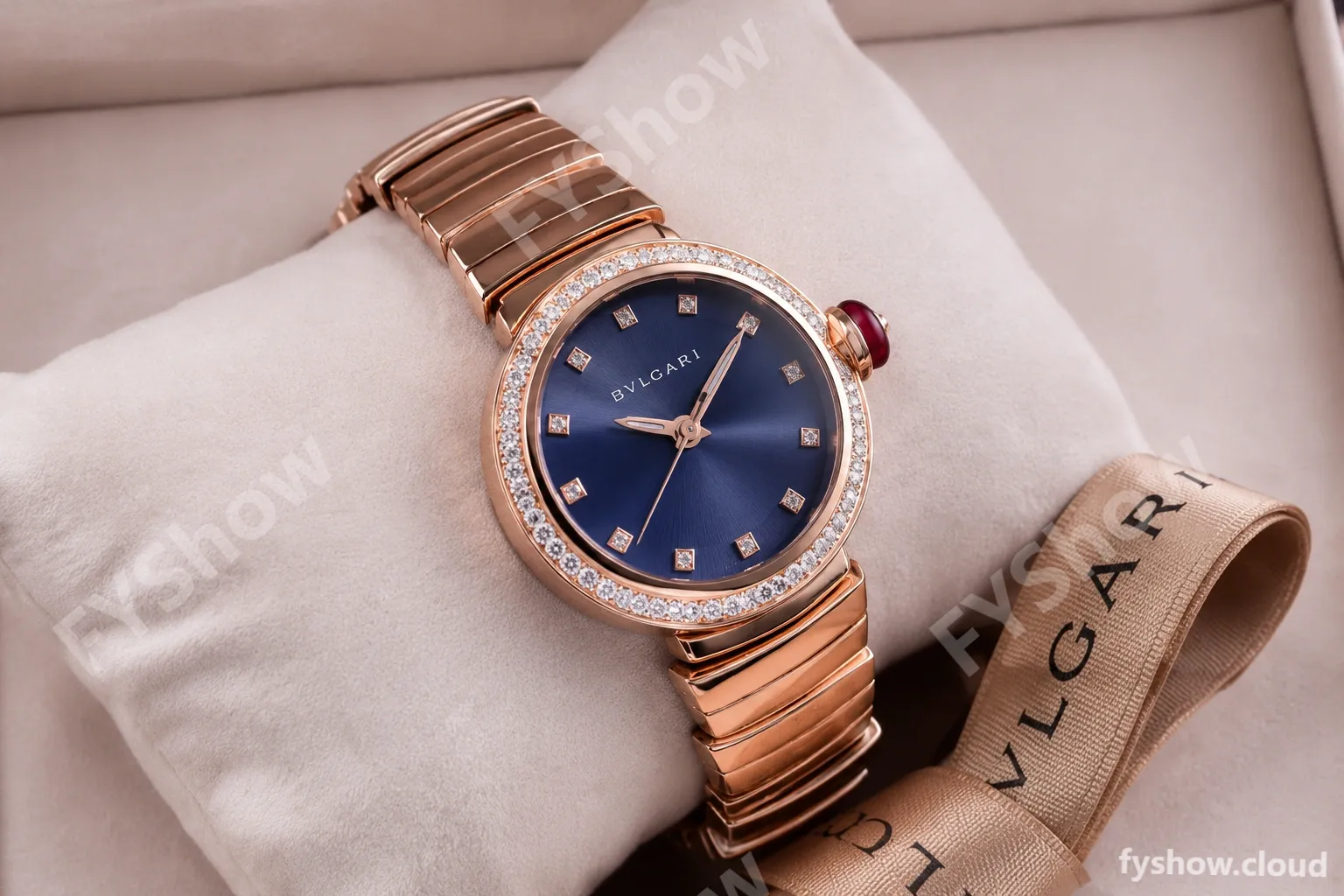 Bvlgari LVCEA Series Diams RG/RG Blk BVF Automatic/Quartz