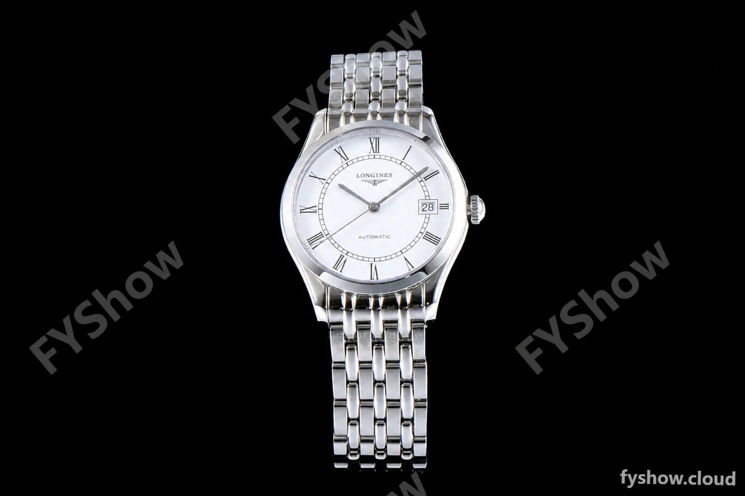 Longines Conquest Classic Series SS/SS Wht TWF Automatic L4.898.4.11.6