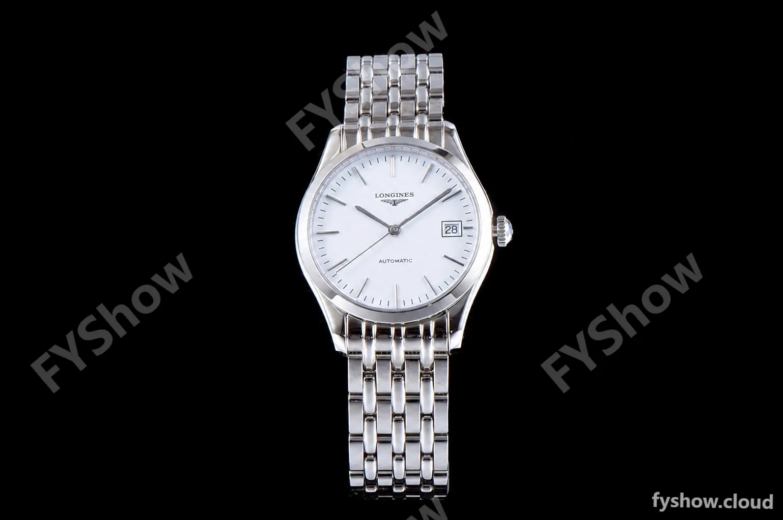 Longines Conquest Classic Series SS/SS Wht TWF Automatic L4.898.4.12.6