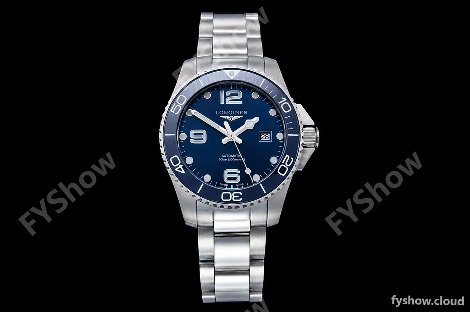 Longines - HydroConquest Mens 43mm SS/SS Blue XF A2892