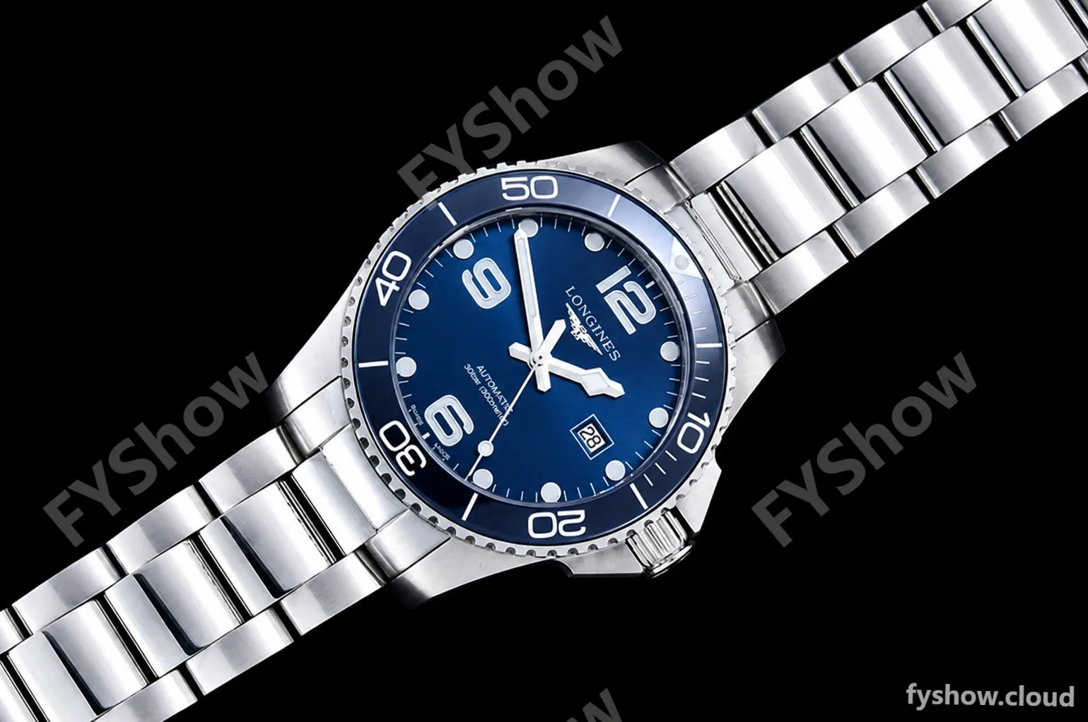 Longines - HydroConquest Mens 43mm SS/SS Blue XF A2892 - Image 4