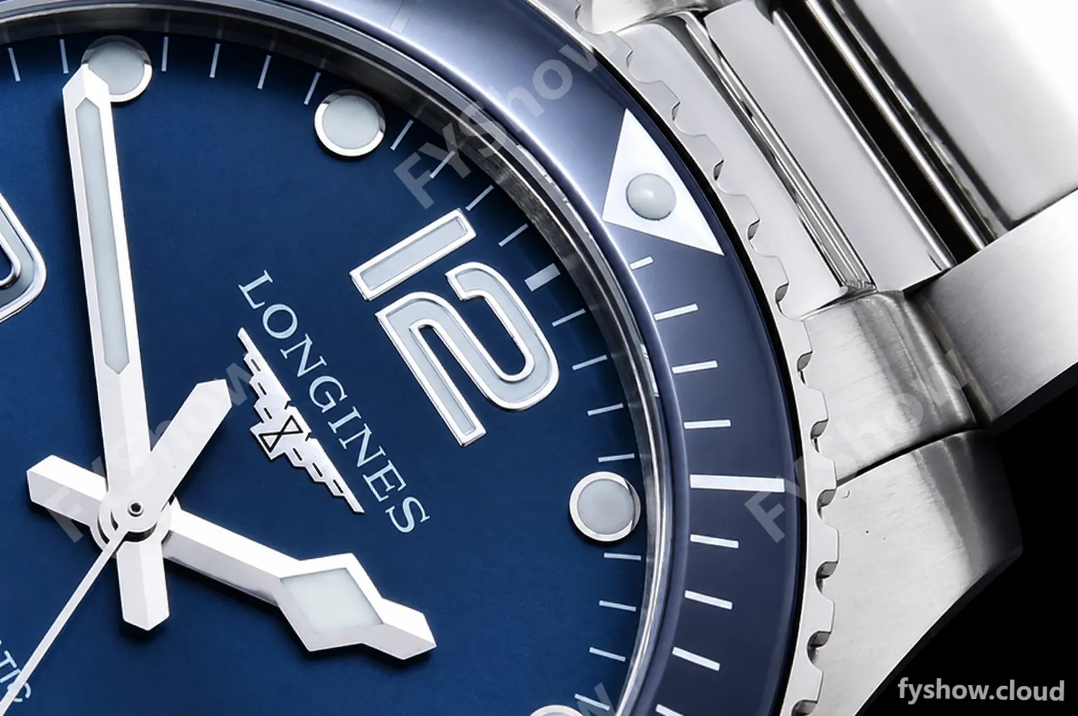 Longines - HydroConquest Mens 43mm SS/SS Blue XF A2892 - Image 7