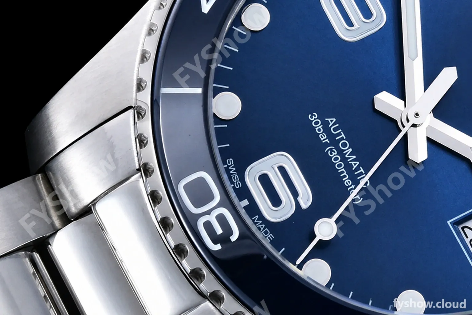 Longines - HydroConquest Mens 43mm SS/SS Blue XF A2892 - Image 8