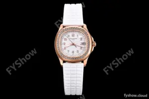 Patek Philippe - Aquanaut Lady 5068R 36mm Diamond RG/RU White PPF A324