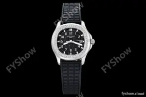 Patek Philippe - Aquanaut Lady 5067A 36mm Diamond SS/RU Black PPF Swiss Quartz