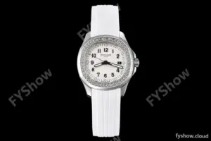 Patek Philippe - Aquanaut 5267 38.8mm SS/RU Dia/Num White Dial ZF Swiss Qtz
