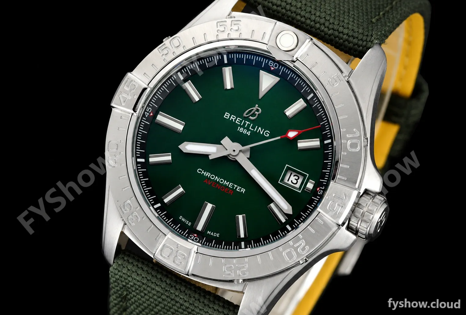 Breitling - Avenger Automatic 42mm SS/NY Green/Stk BLSF A2824 - Image 2