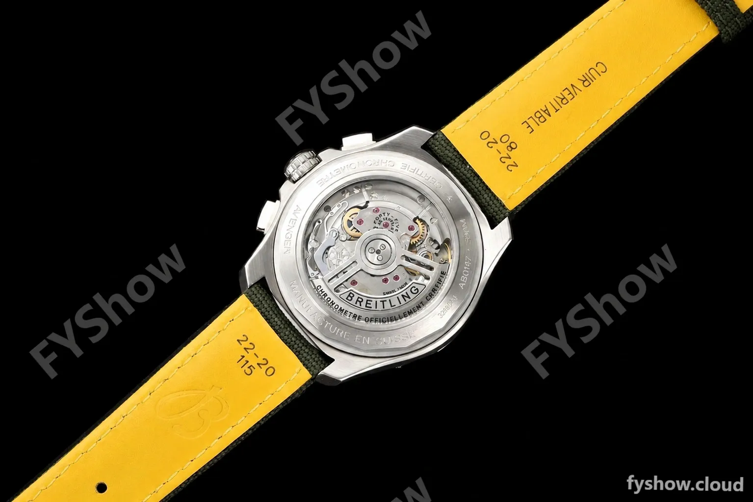 Breitling - Avenger B01 Chrono 44mm SS/NY Grn/Stk BLSF A7750 MOD - Image 33