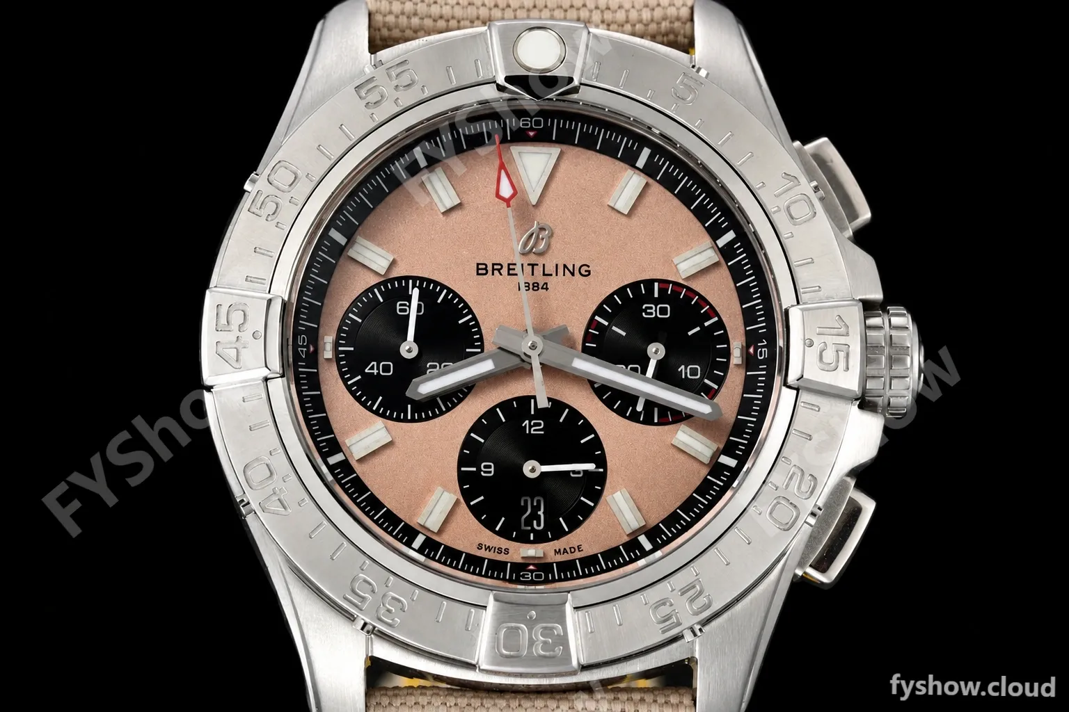 Breitling - Avenger B01 Chrono 44mm SS/NY Beig/Stk BLSF A7750 MOD - Image 2