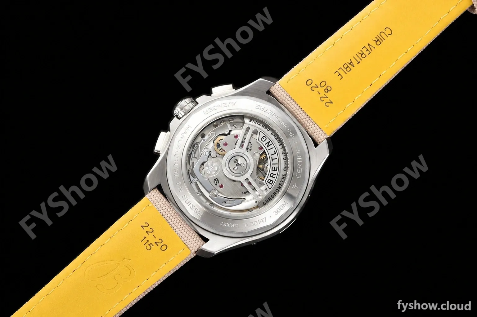 Breitling - Avenger B01 Chrono 44mm SS/NY Beig/Stk BLSF A7750 MOD - Image 34
