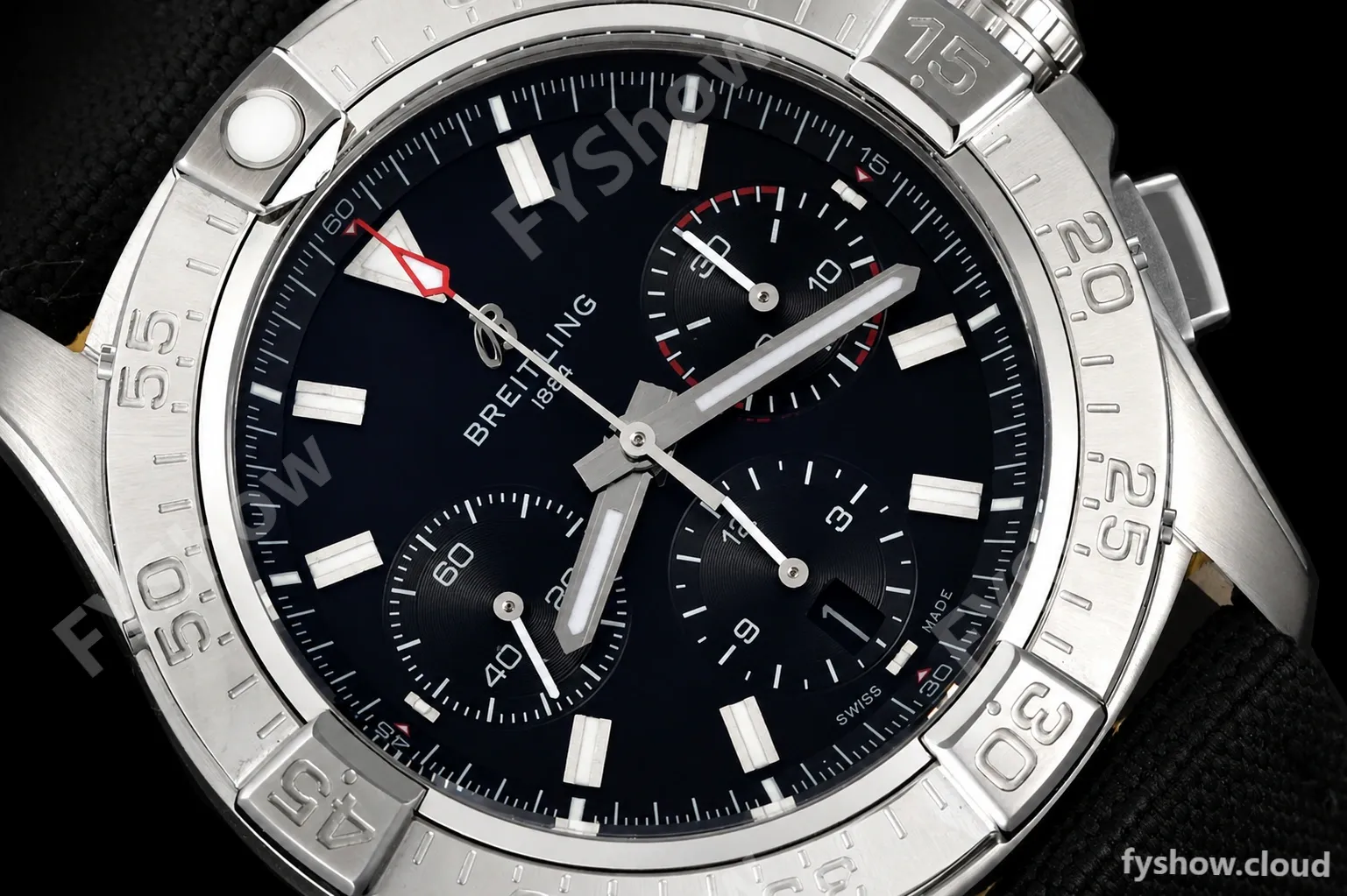 Breitling - Avenger B01 Chrono 44mm SS/NY Blk/Stk BLSF A7750 MOD - Image 3
