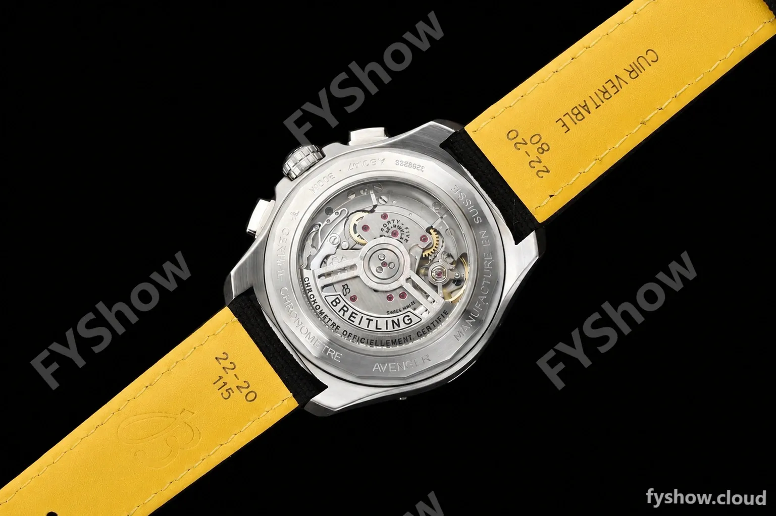 Breitling - Avenger B01 Chrono 44mm SS/NY Blk/Stk BLSF A7750 MOD - Image 37