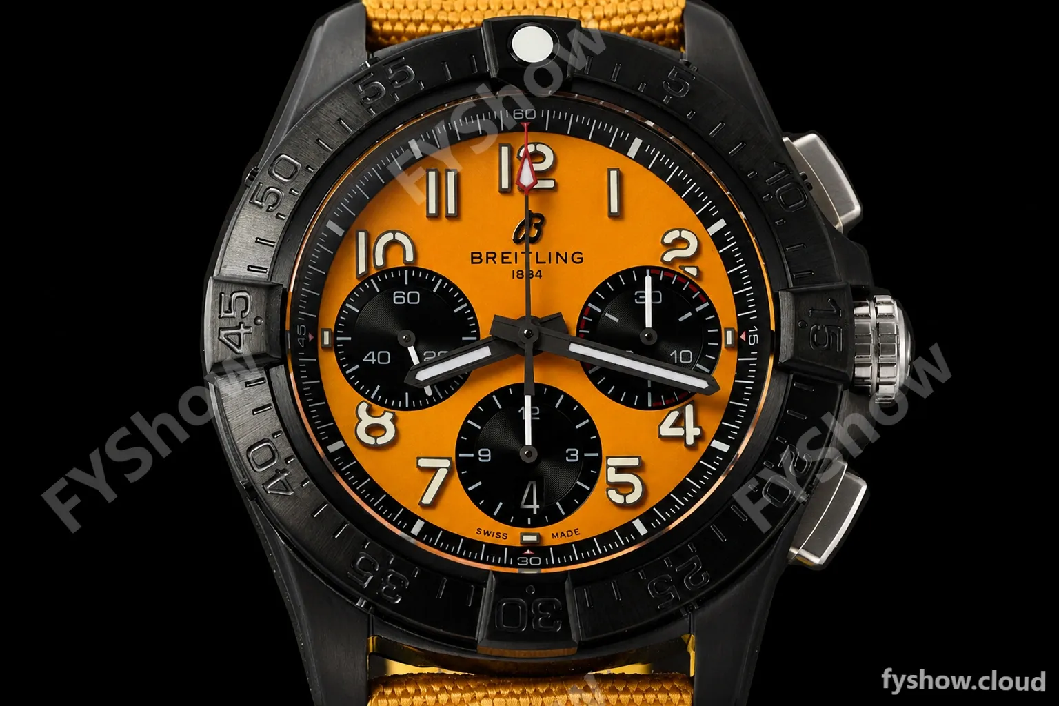 Breitling - Avenger B01 Chrono 44mm Night Mission DLC/NY Yellow/Num BLSF A7750 MOD - Image 2