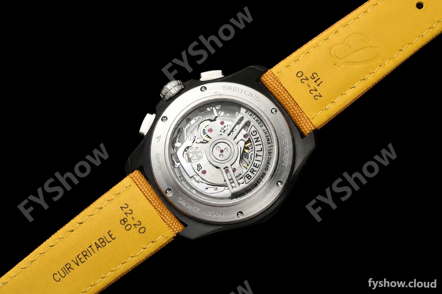 Breitling - Avenger B01 Chrono 44mm Night Mission DLC/NY Yellow/Num BLSF A7750 MOD - Image 21