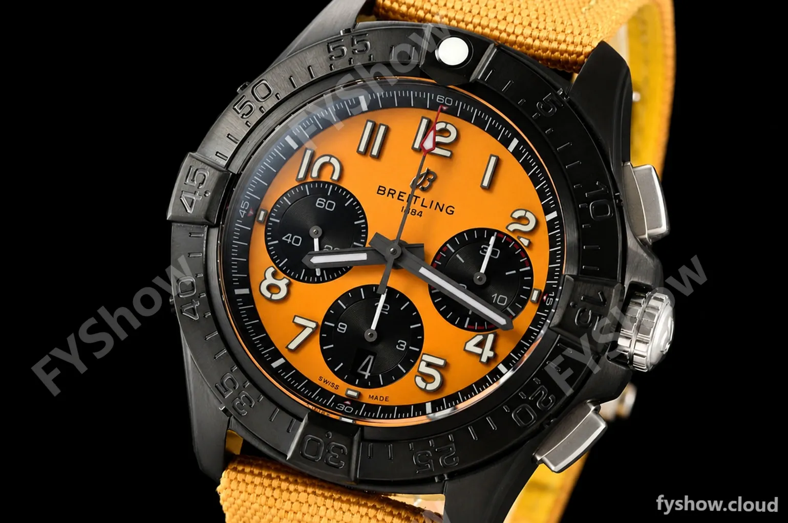 Breitling - Avenger B01 Chrono 44mm Night Mission DLC/NY Yellow/Num BLSF A7750 MOD - Image 3