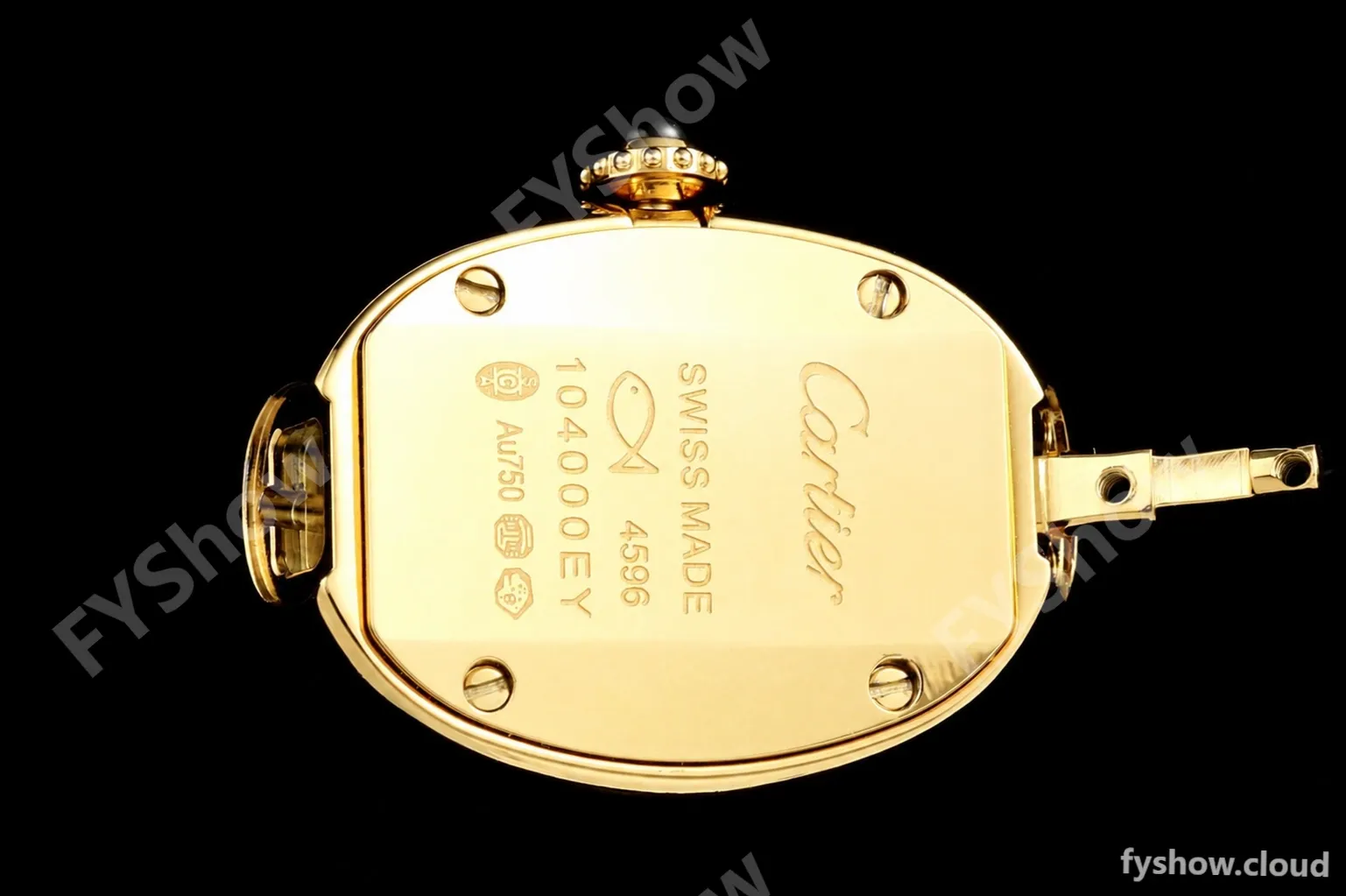 Cartier - Baignoire Ladies 24.6mm YG/YG White Roman Size 16 BLSF Swiss Quartz - Image 10