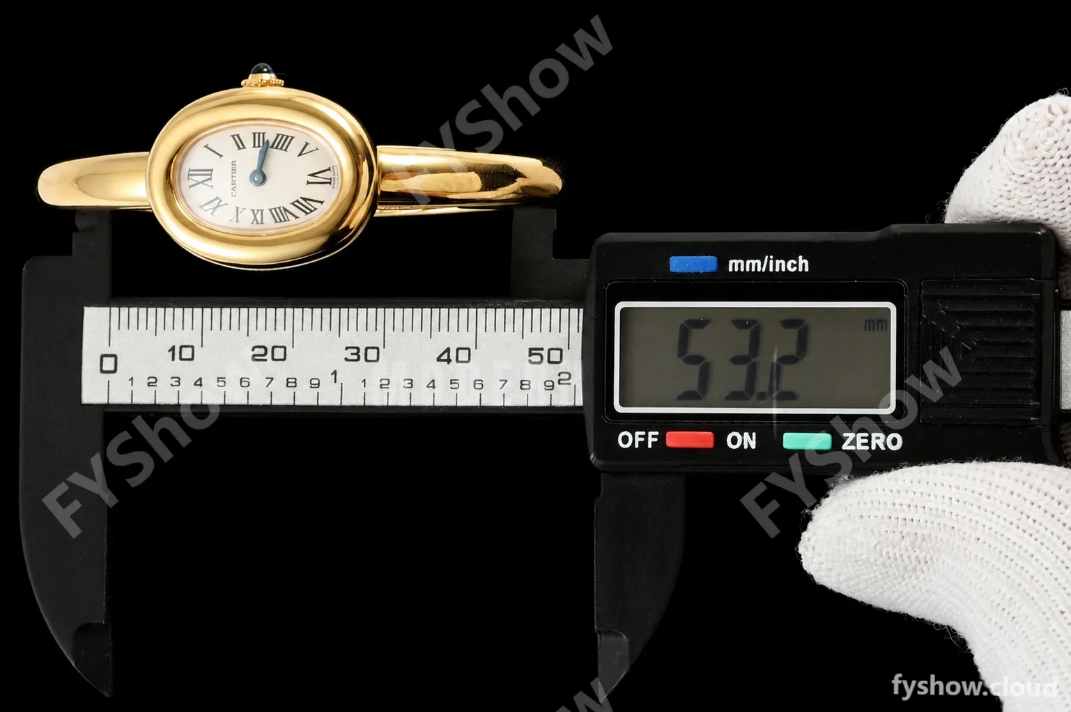 Cartier - Baignoire Ladies 24.6mm YG/YG White Roman Size 16 BLSF Swiss Quartz - Image 19