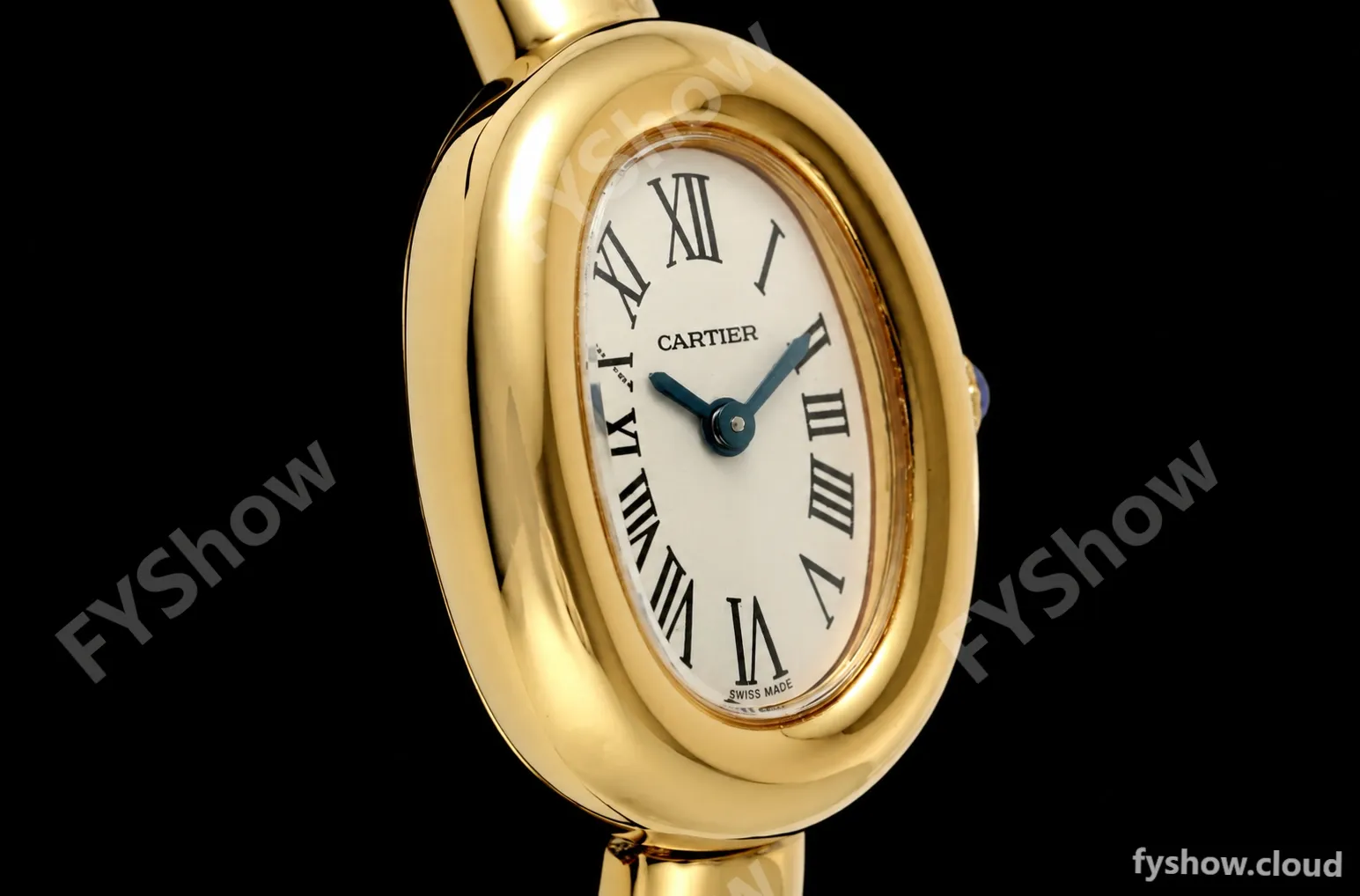 Cartier - Baignoire Ladies 24.6mm YG/YG White Roman Size 16 BLSF Swiss Quartz - Image 2
