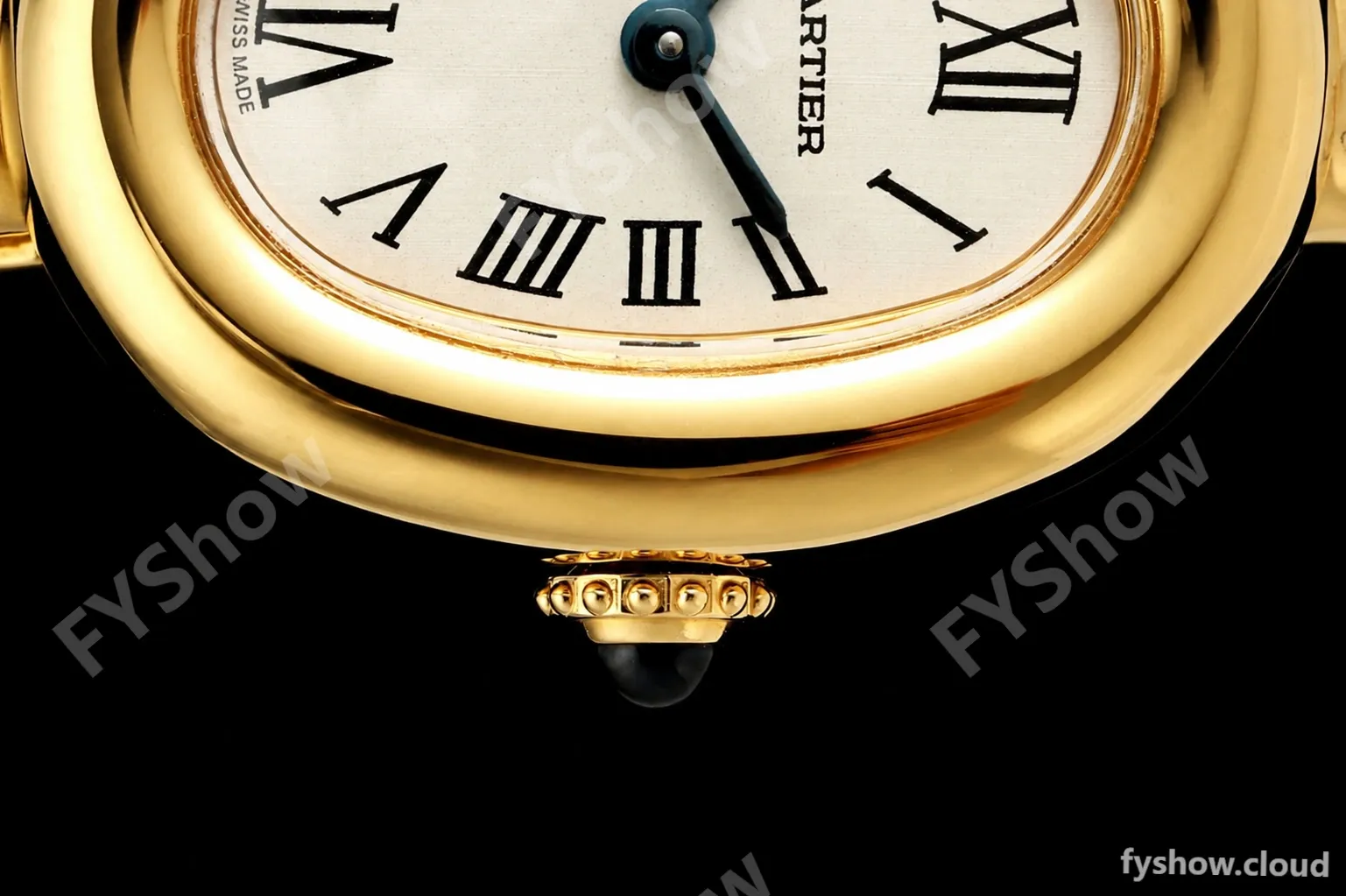 Cartier - Baignoire Ladies 24.6mm YG/YG White Roman Size 16 BLSF Swiss Quartz - Image 3