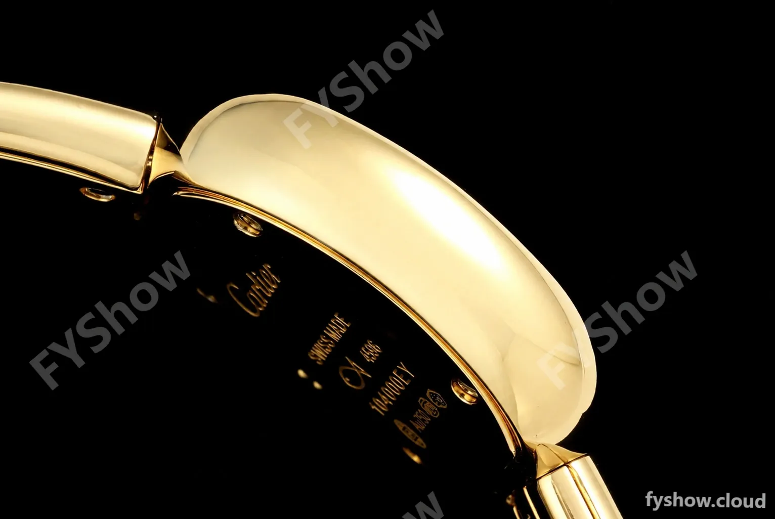 Cartier - Baignoire Ladies 24.6mm YG/YG White Roman Size 16 BLSF Swiss Quartz - Image 9