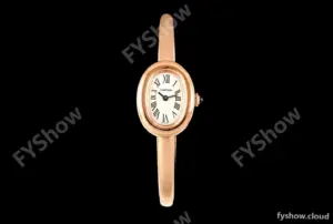 Cartier - Baignoire Ladies 24.6mm RG/RG White Roman Size 16 BLSF Swiss Quartz