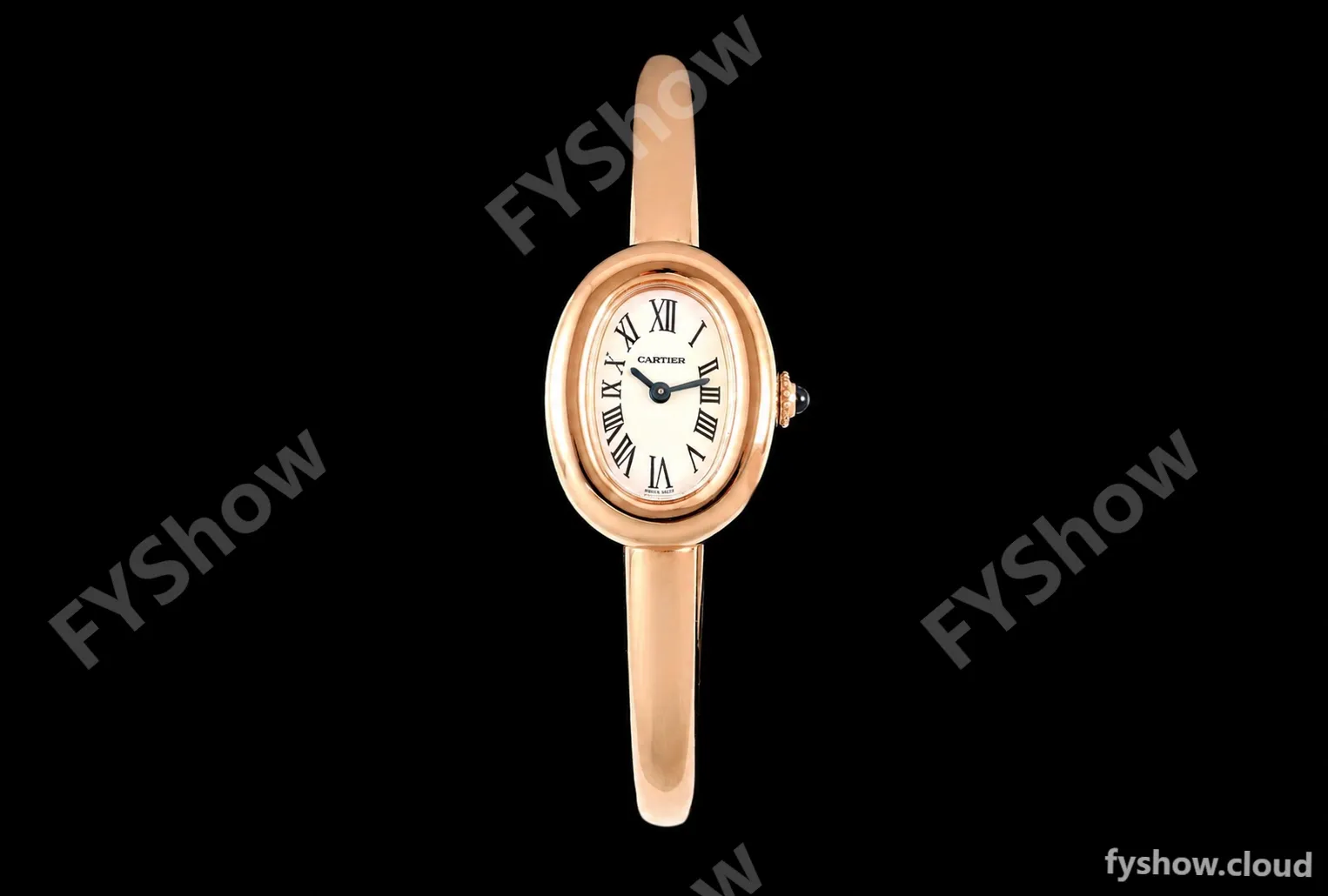 Cartier - Baignoire Ladies 24.6mm RG/RG White Roman Size 16 BLSF Swiss Quartz