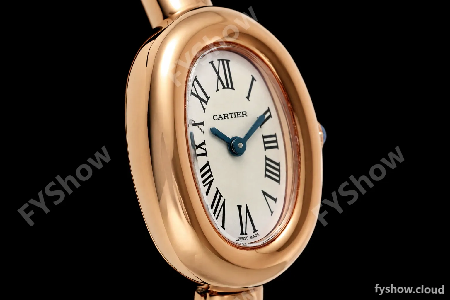Cartier - Baignoire Ladies 24.6mm RG/RG White Roman Size 16 BLSF Swiss Quartz - Image 2