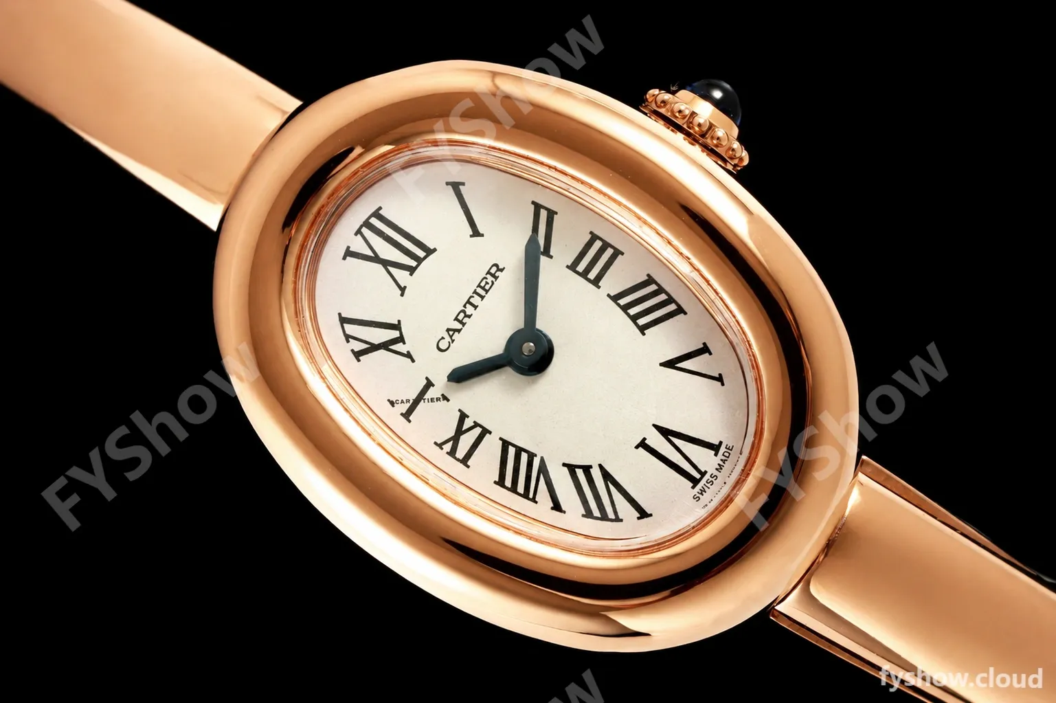 Cartier - Baignoire Ladies 24.6mm RG/RG White Roman Size 16 BLSF Swiss Quartz - Image 7