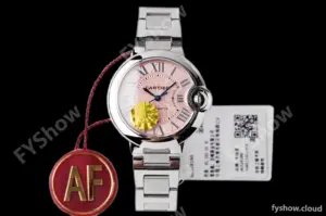 Cartier - Ballon Bleu De Cartier 33mm Automatic SS/SS Pink AF NH05