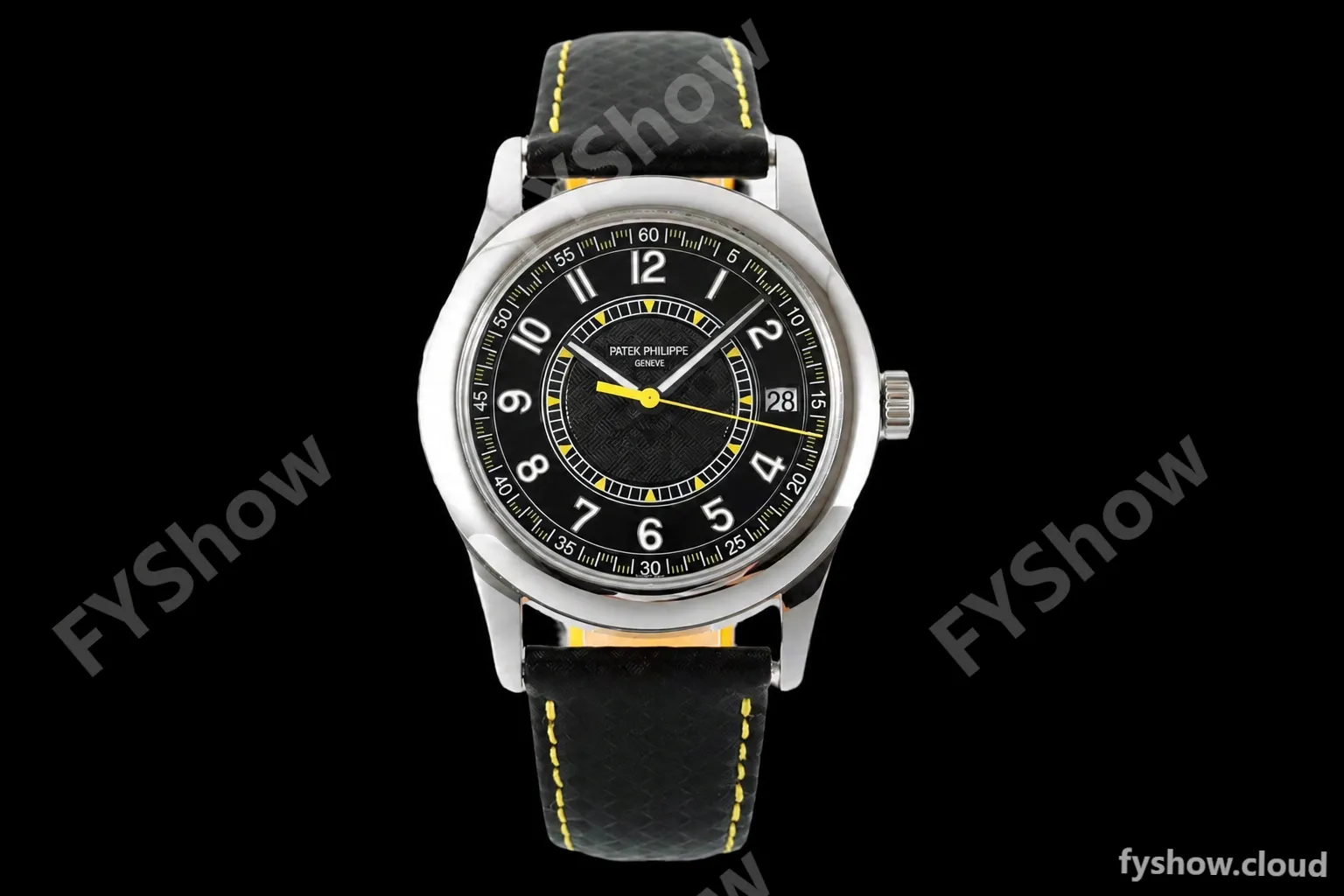 Patek Philippe - Calatrava 40mm 6007G SS/LE Blk/Yelw PPF MY9015 Mod