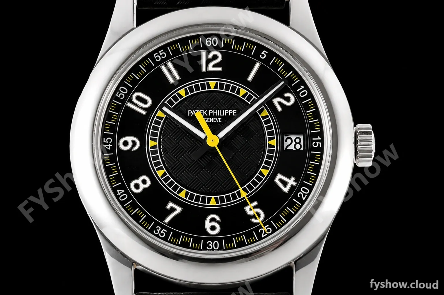 Patek Philippe - Calatrava 40mm 6007G SS/LE Blk/Yelw PPF MY9015 Mod - Image 6