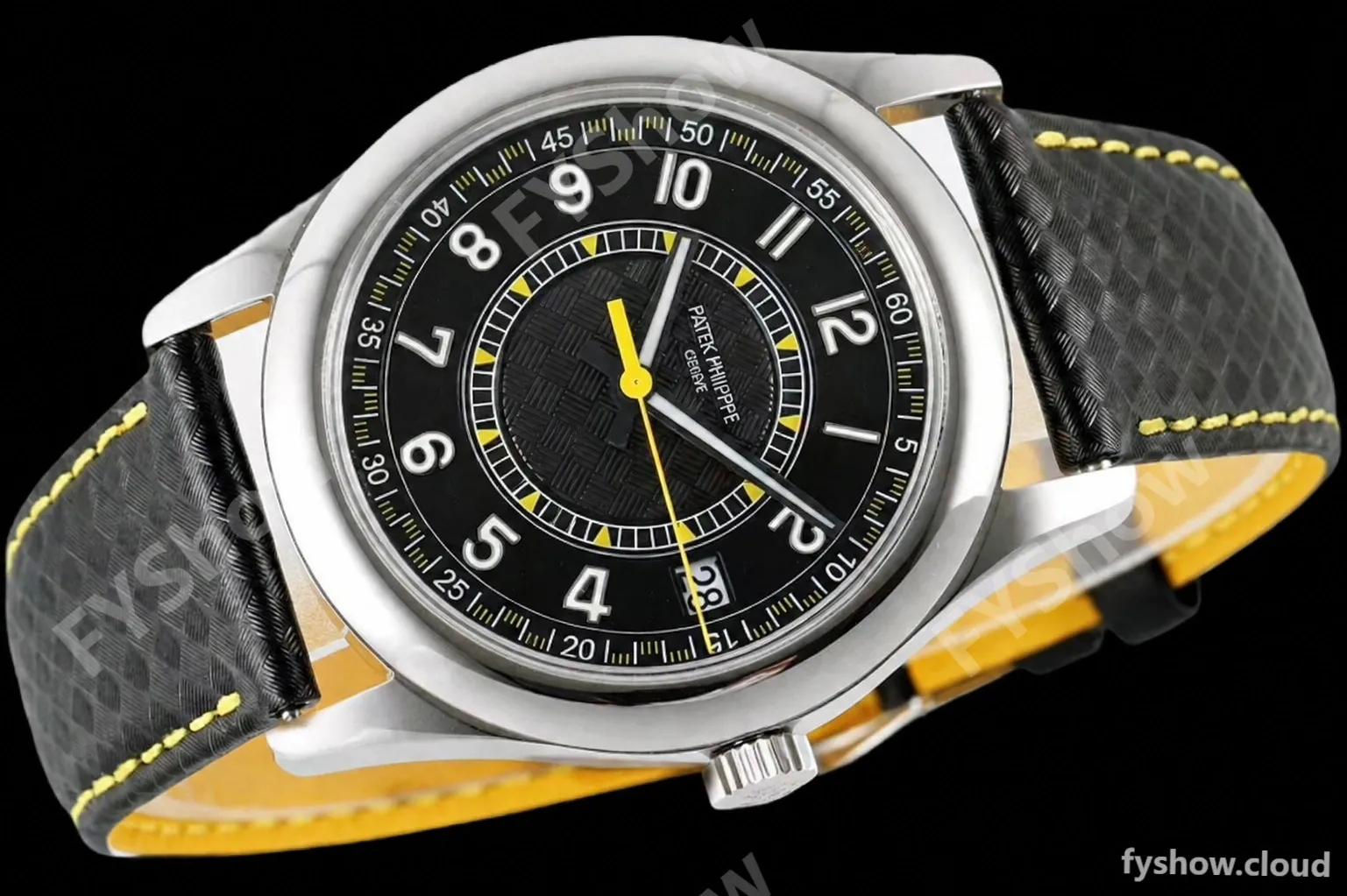 Patek Philippe - Calatrava 40mm 6007G SS/LE Blk/Yelw PPF MY9015 Mod - Image 7