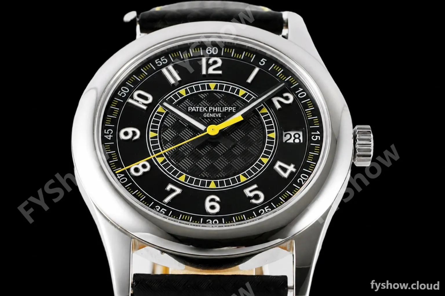 Patek Philippe - Calatrava 40mm 6007G SS/LE Blk/Yelw PPF MY9015 Mod - Image 8