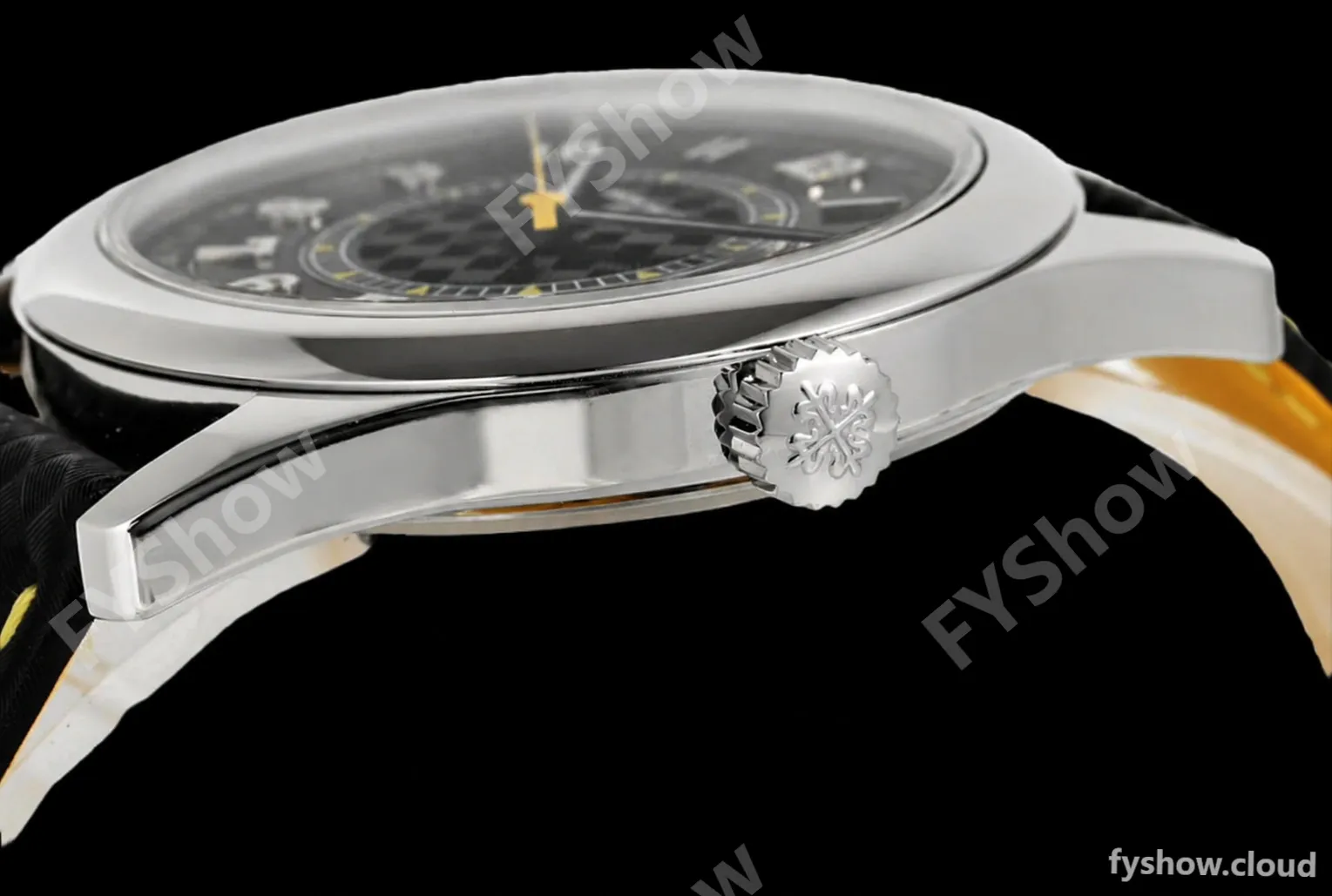 Patek Philippe - Calatrava 40mm 6007G SS/LE Blk/Yelw PPF MY9015 Mod - Image 9