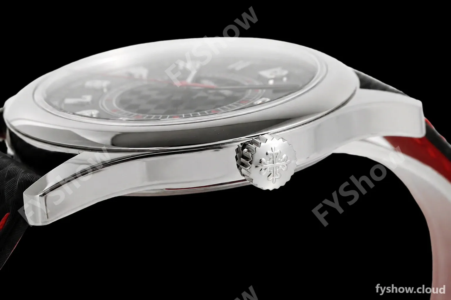 Patek Philippe - Calatrava 40mm 6007G SS/LE Blk/Red PPF MY9015 Mod - Image 10