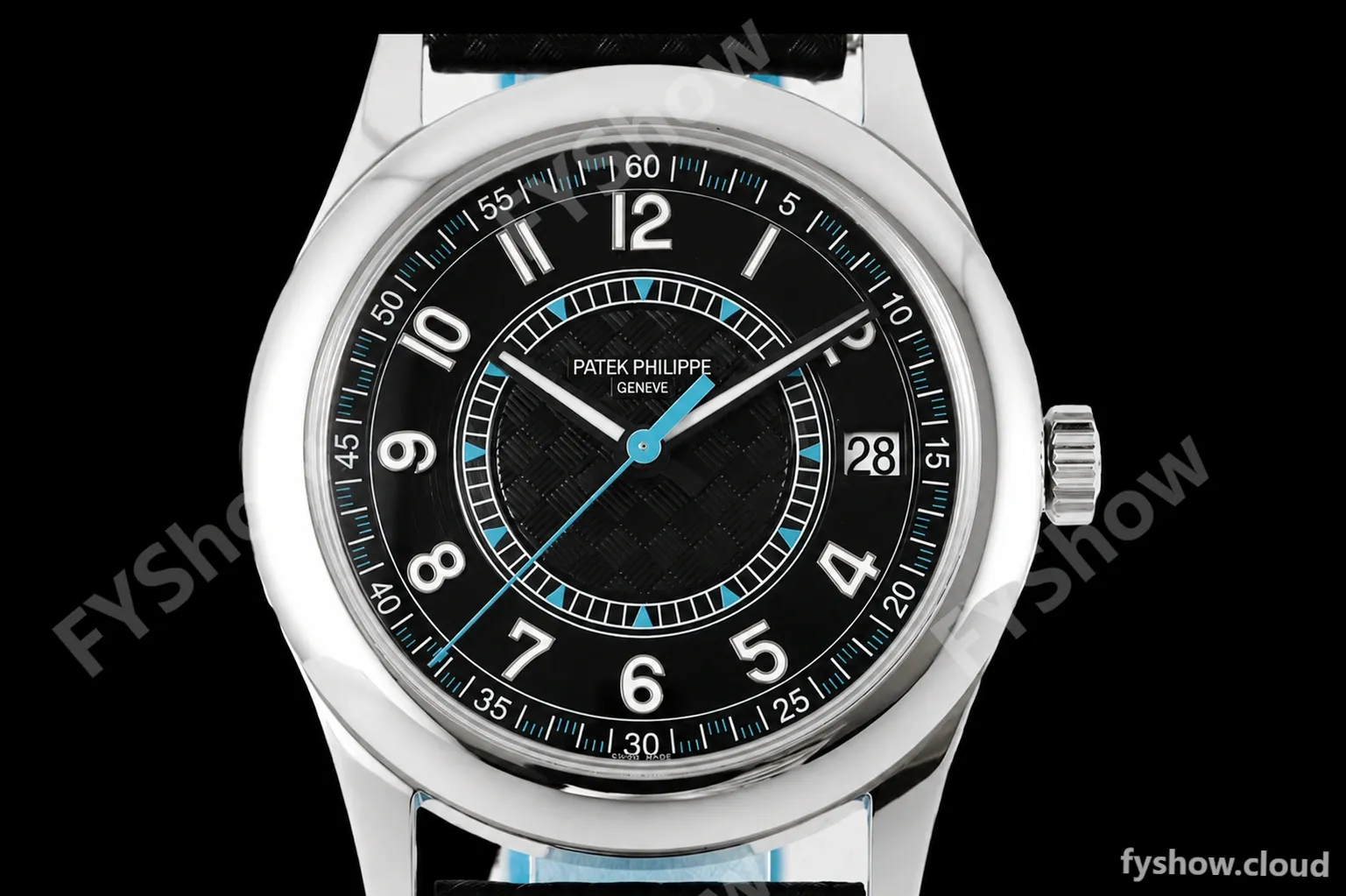 Patek Philippe - Calatrava 40mm 6007G SS/LE Blk/Red PPF MY9015 Mod - Image 6