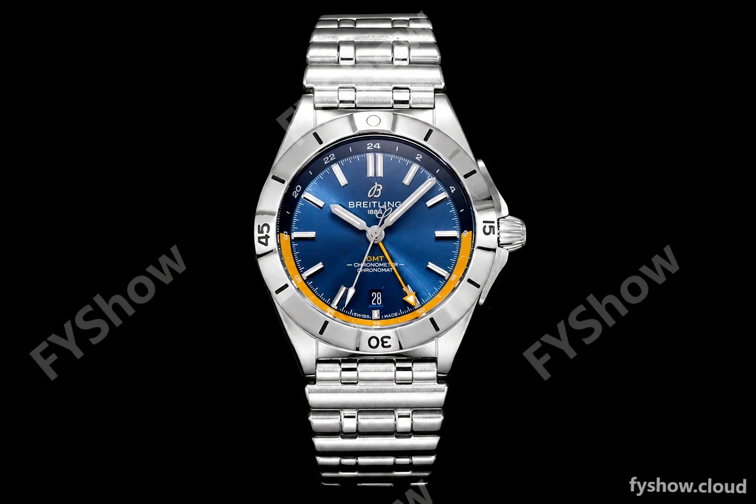 Breitling - Chronomat Automatic GMT 40mm SS/SS Blue/Yelw BLSF A2836