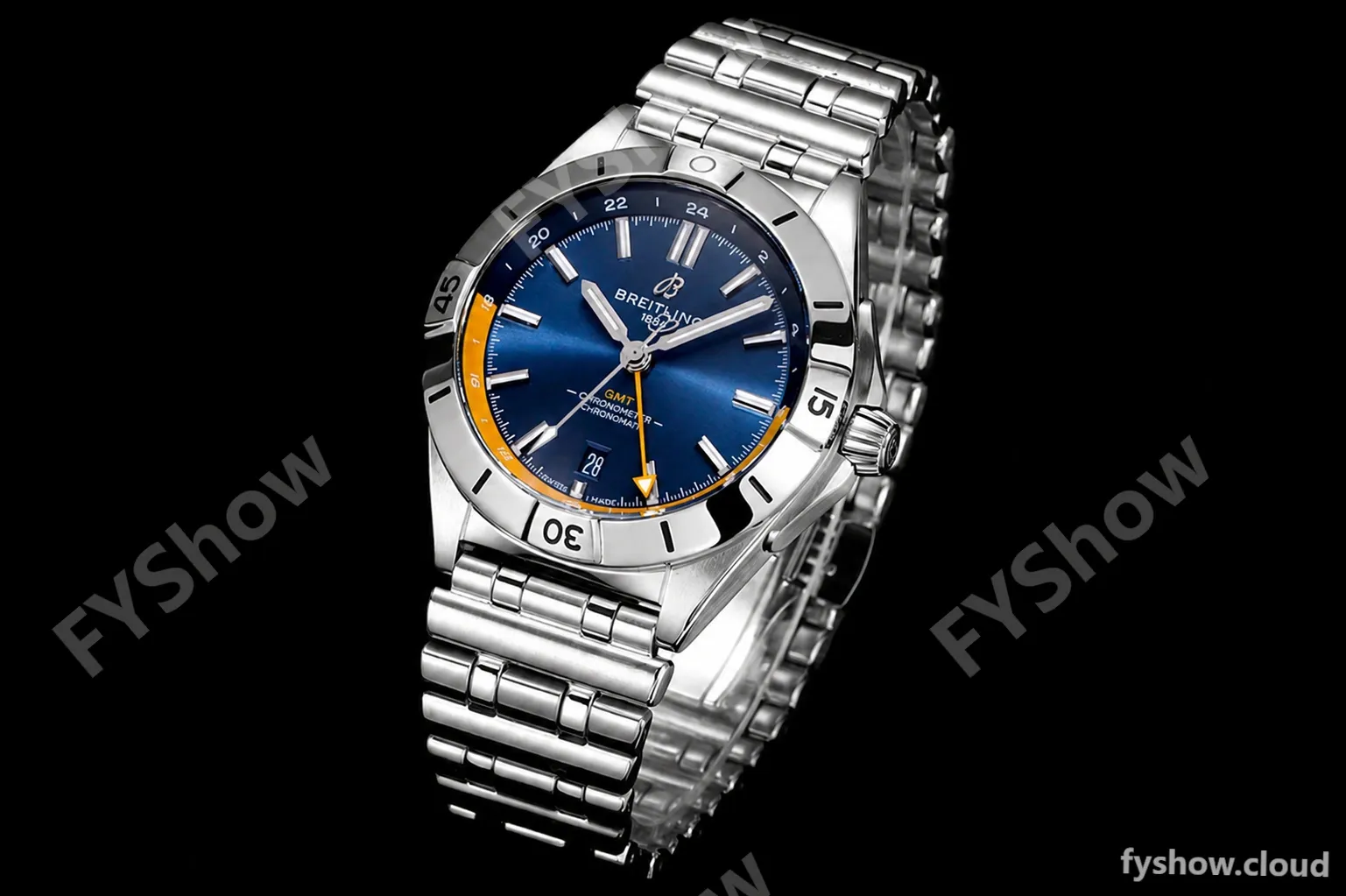 Breitling - Chronomat Automatic GMT 40mm SS/SS Blue/Yelw BLSF A2836 - Image 3