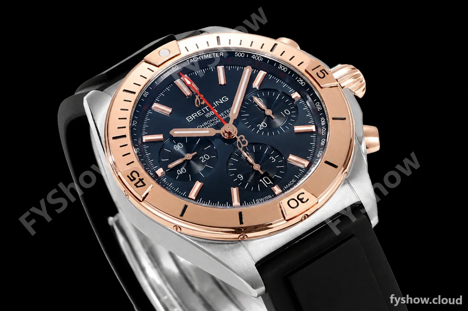 Breitling - Chronomat B01 42mm Chronograph RG/RU Blue BLSF 7750 Mod - Image 5