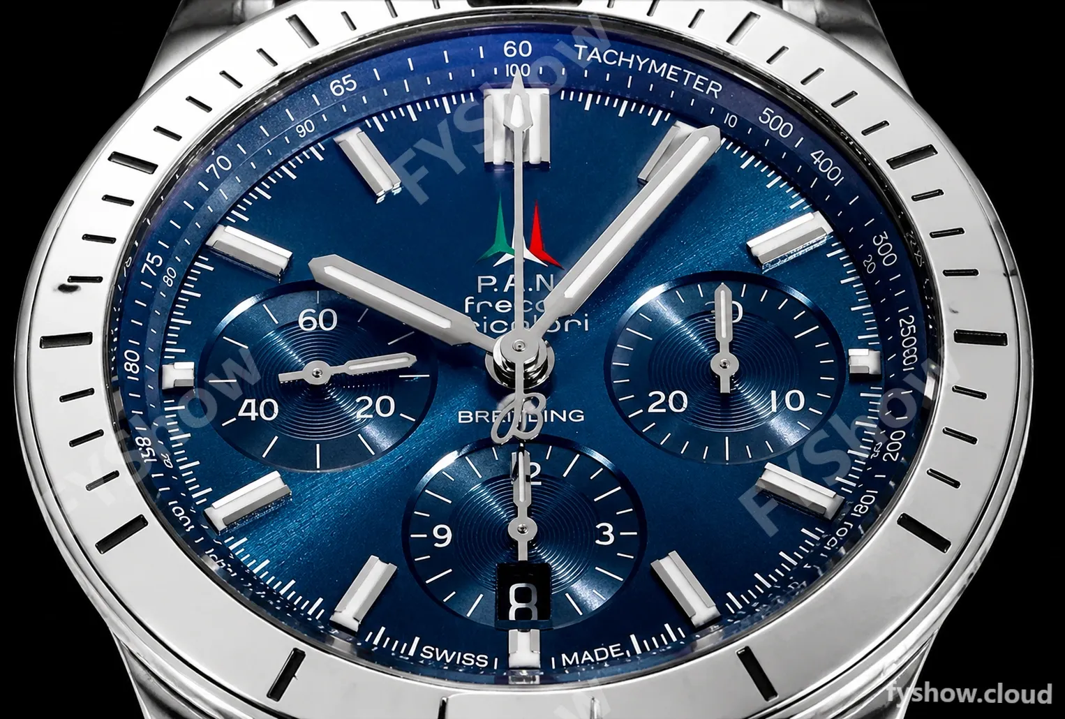 Breitling - Chronomat B01 Frecce Tricolori 42mm Chronograph SS/RU Blue BLSF 7750 Mod - Image 2