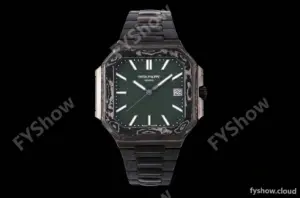 Patek Philippe - Cubitus 7128 40mm Black Carbon Green Dial DIWF A324