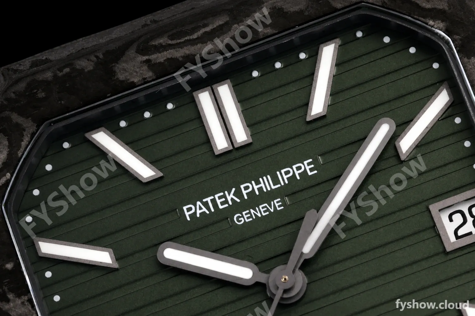 Patek Philippe - Cubitus 7128 40mm Black Carbon Green Dial DIWF A324 - Image 23
