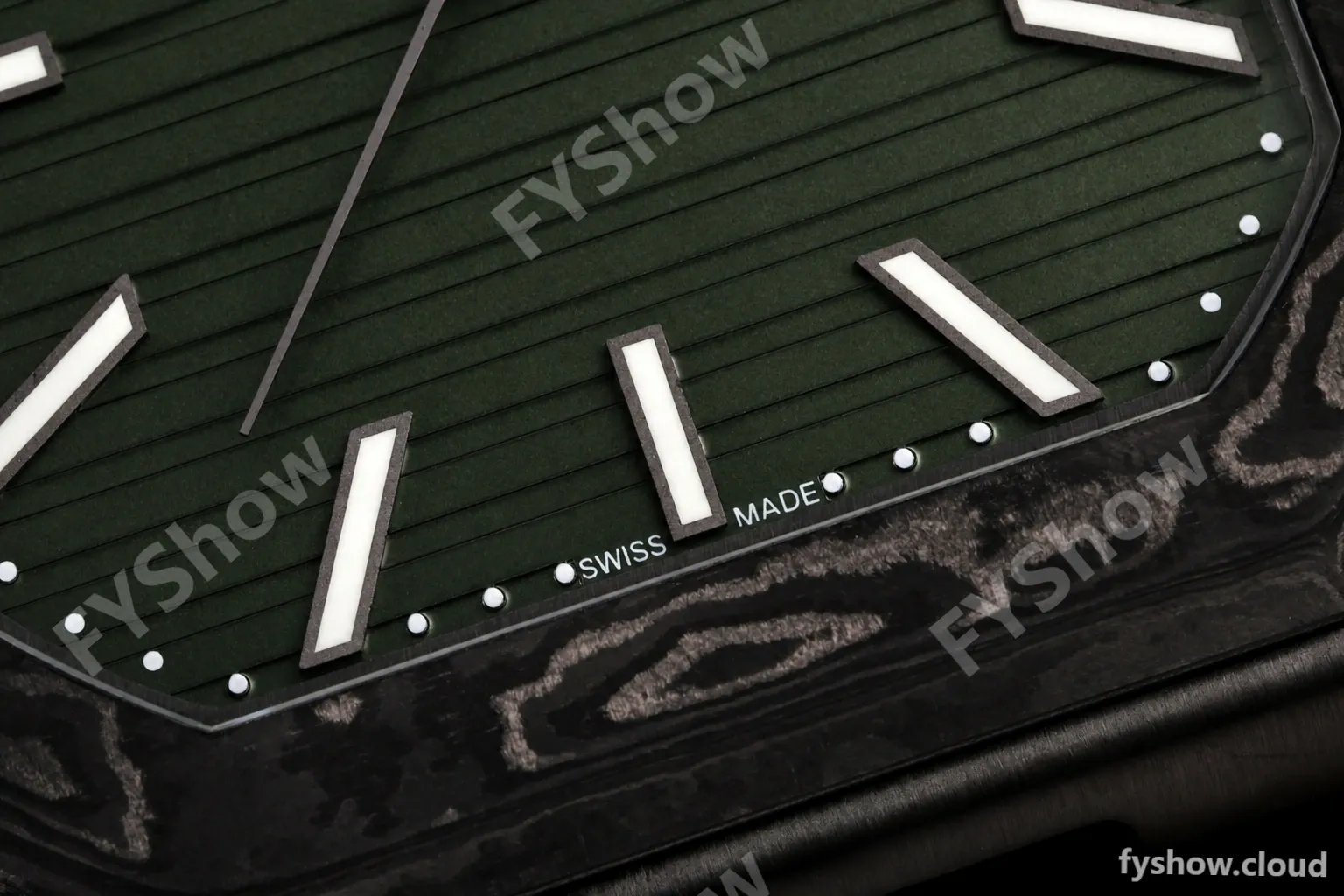 Patek Philippe - Cubitus 7128 40mm Black Carbon Green Dial DIWF A324 - Image 25