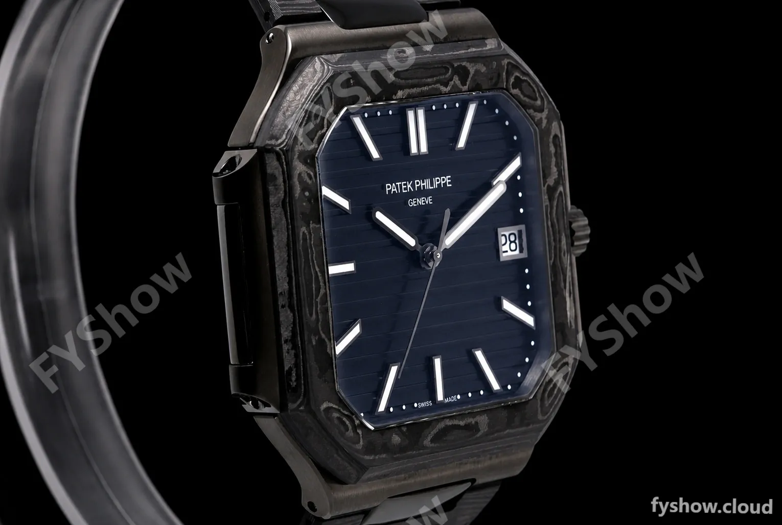 Patek Philippe - Cubitus 7128 40mm Black Carbon Black Dial DIWF A324 - Image 2
